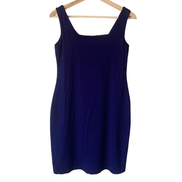 Miik Bamboo Reversible Sleeveless Tank Dress Bra Shelf Blue Striped Detail Small - Picture 5 of 9